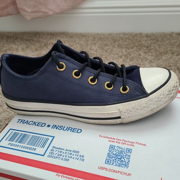 Converse Crafted Suede Low Tops/Navy/Unisex - Picture 5 of 10